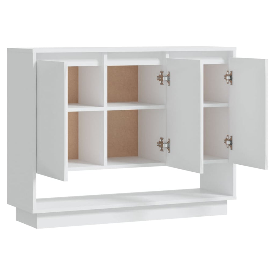 Dressoir 97X31X75 Cm Bewerkt Hout Wit
