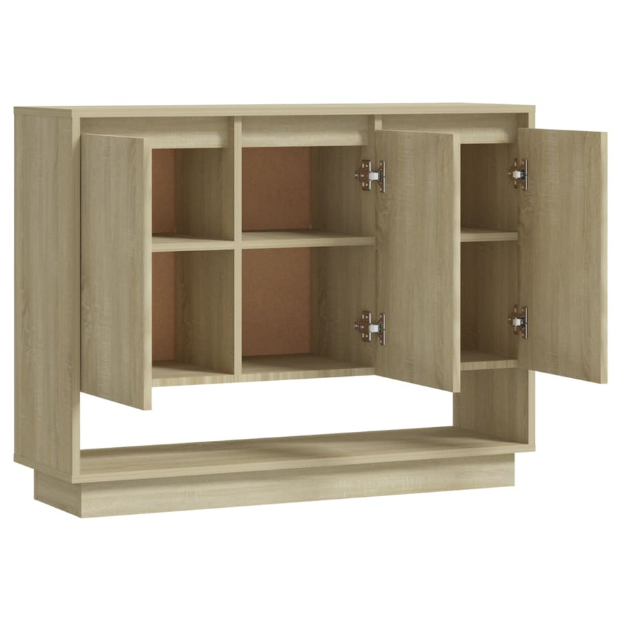 Dressoir 97X3X75 Cm Spaanplaat Kleurig Sonoma eiken