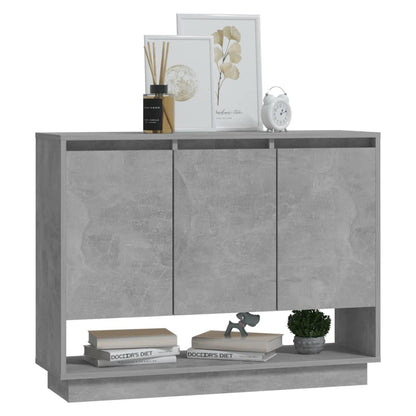 Dressoir 97X31X75 Cm Spaanplaat Betongrijs