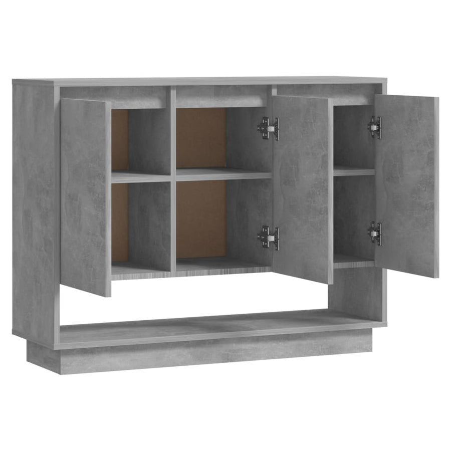 Dressoir 97X31X75 Cm Spaanplaat Betongrijs