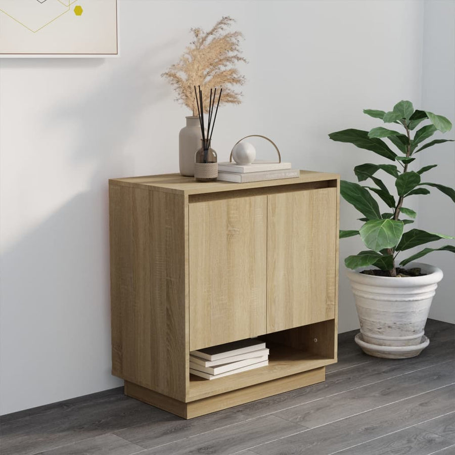 Dressoir 70X4X75 Cm Spaanplaat Kleurig Sonoma eiken