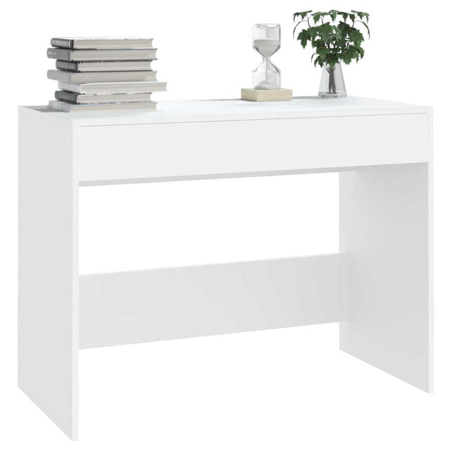 Bureau 101X50X76,5 Cm Spaanplaat Wit