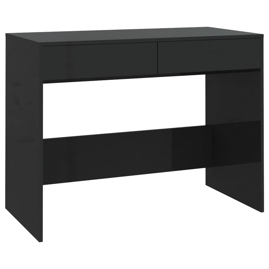 Bureau 101X50X76,5 Cm Bewerkt Hout Zwart