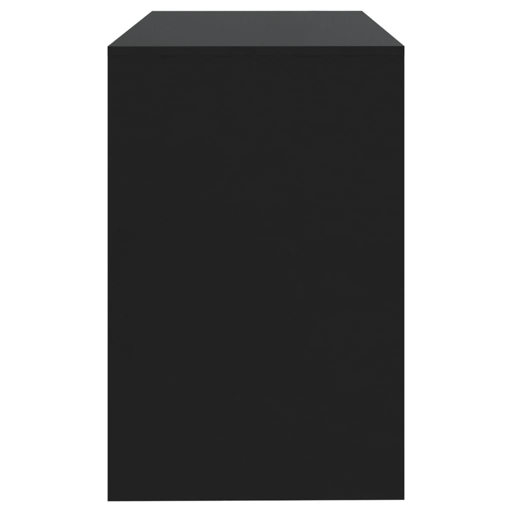 Bureau 101X50X76,5 Cm Bewerkt Hout Zwart