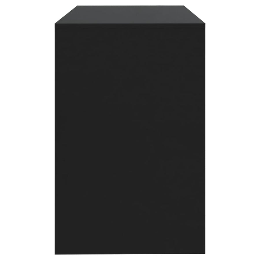 Bureau 101X50X76,5 Cm Bewerkt Hout Zwart