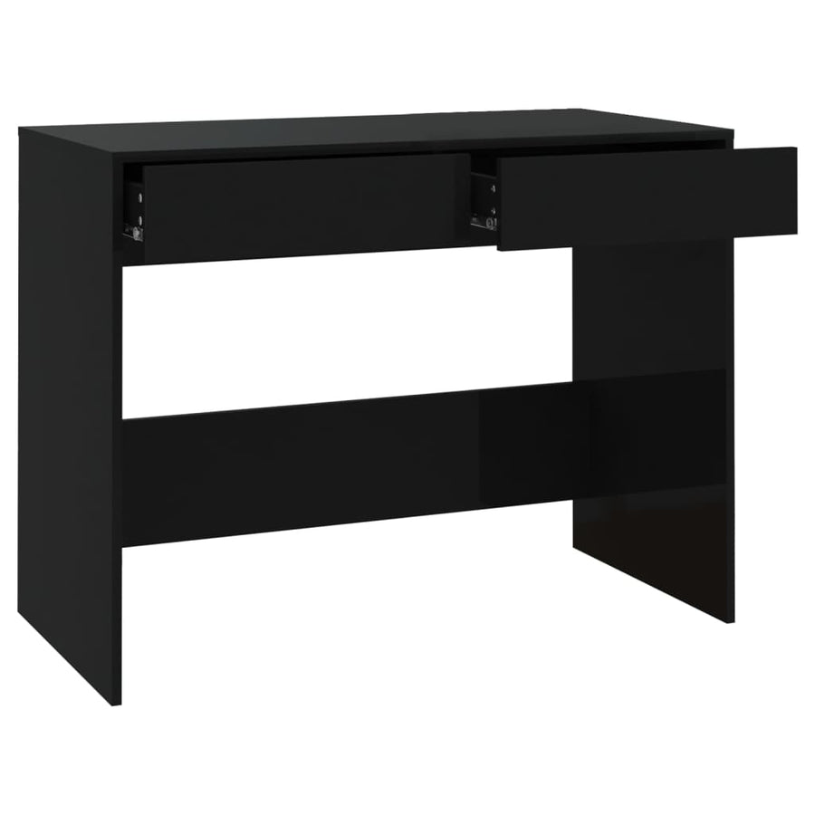Bureau 101X50X76,5 Cm Bewerkt Hout Zwart