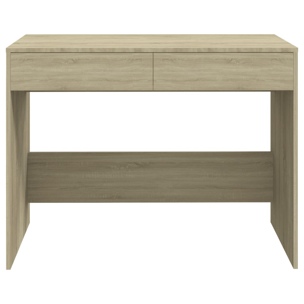 Bureau 101X50X76,5 Cm Spaanplaat Kleurig Sonoma eiken