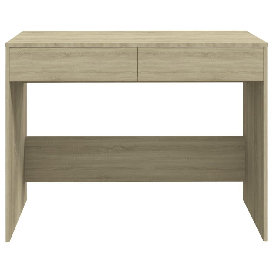 Bureau 101X50X76,5 Cm Spaanplaat Kleurig Sonoma eiken