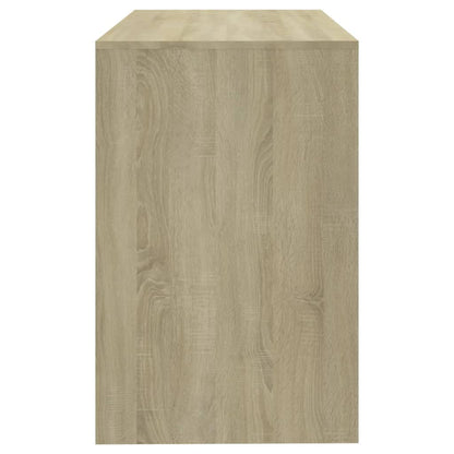 Bureau 101X50X76,5 Cm Spaanplaat Kleurig Sonoma eiken