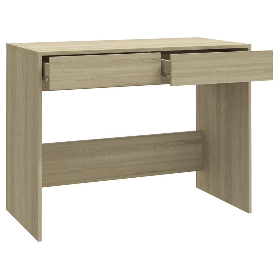 Bureau 101X50X76,5 Cm Spaanplaat Kleurig Sonoma eiken