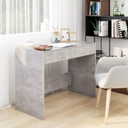 Bureau 101x50x76,5 cm spaanplaat betongrijs