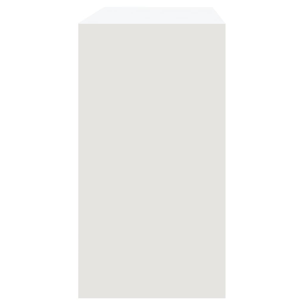 Wandtafel 89X4X76,5 Cm Staal Wit