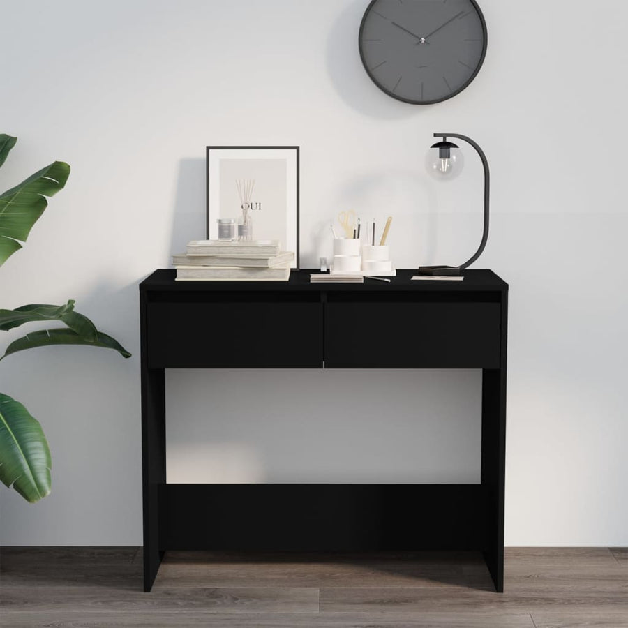Wandtafel 89X4X76,5 Cm Staal Zwart