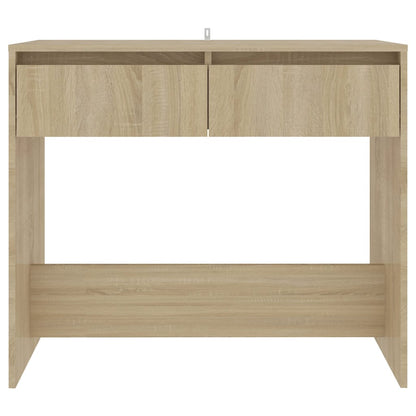 Wandtafel 89X4X76,5 Cm Staal Kleurig Sonoma eiken