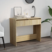 Console table 89x41x76.5 cm engineered wood Sonoma oak colour