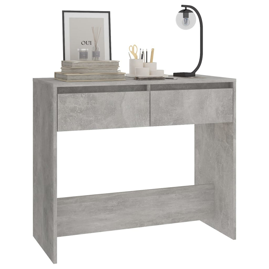 Wandtafel 89X4X76,5 Cm Staal Betongrijs