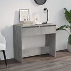 Console table 89x41x76.5 cm carved wood concrete grey