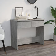 Console table 89x41x76.5 cm carved wood concrete grey