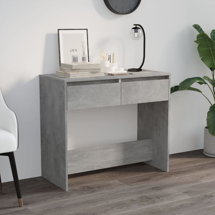 Wandtafel 89X4X76,5 Cm Staal Betongrijs