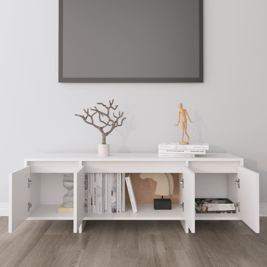 Tv-Meubel 20X30X40,5 Cm Spaanplaat Wit