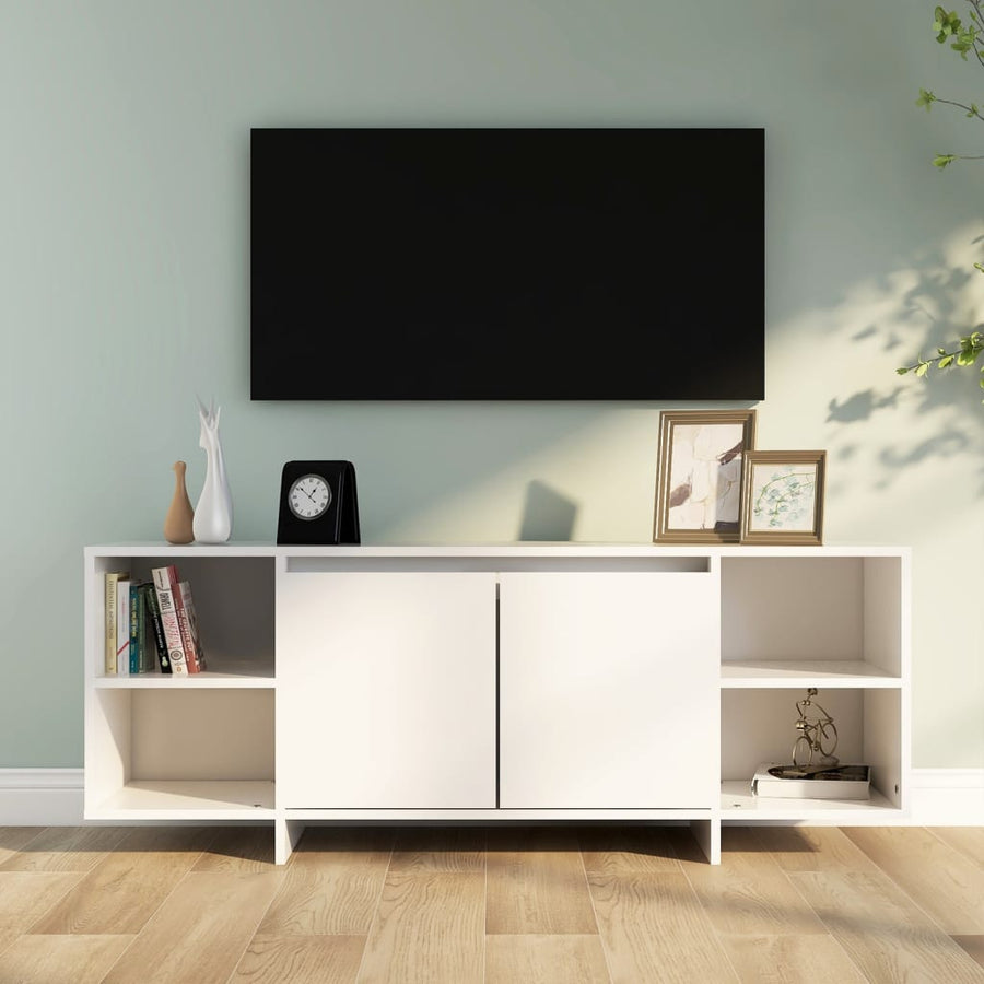 Tv-Meubel 30X35X50 Cm Spaanplaat Wit