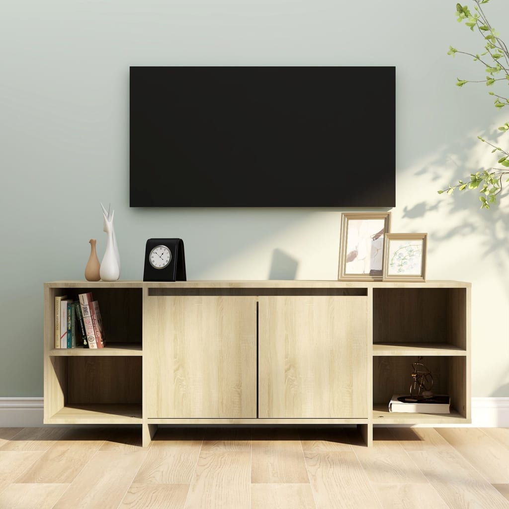 Tv-Meubel 30X35X50 Cm Spaanplaat Kleurig Sonoma eiken