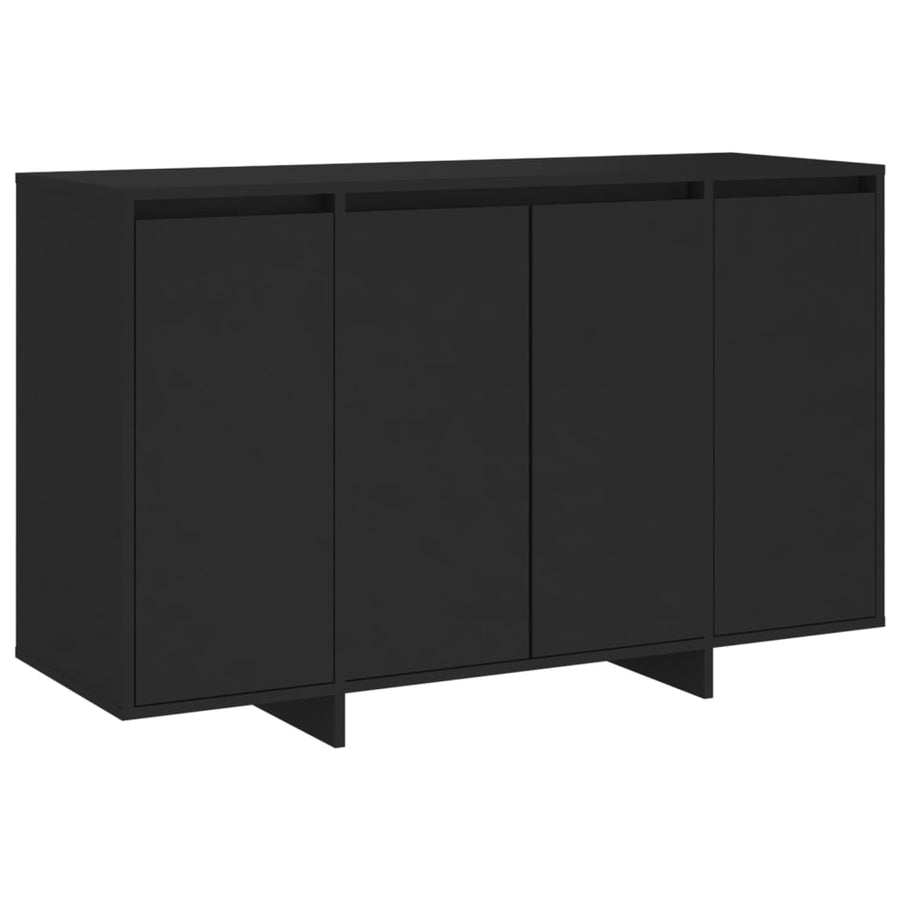Dressoir 120x41x75 cm bewerkt hout zwart