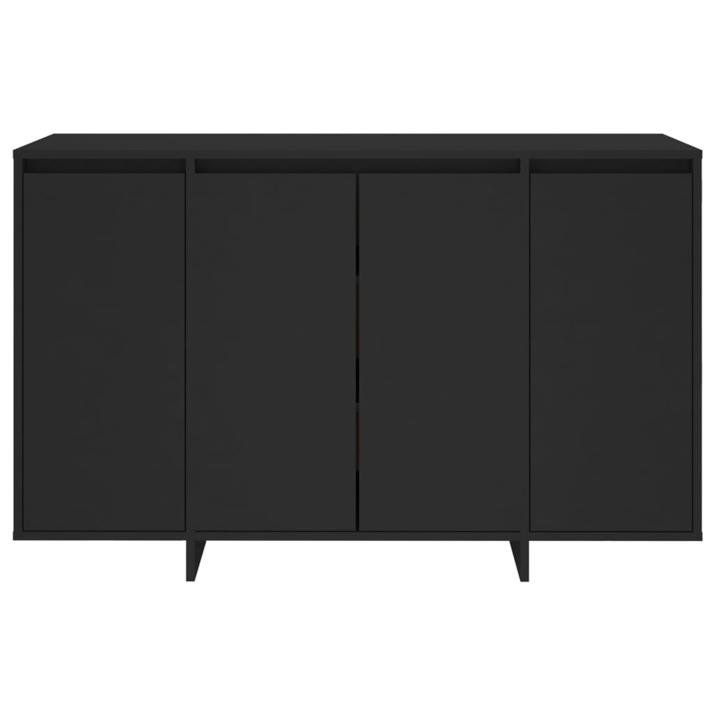 Dressoir 120x41x75 cm bewerkt hout zwart