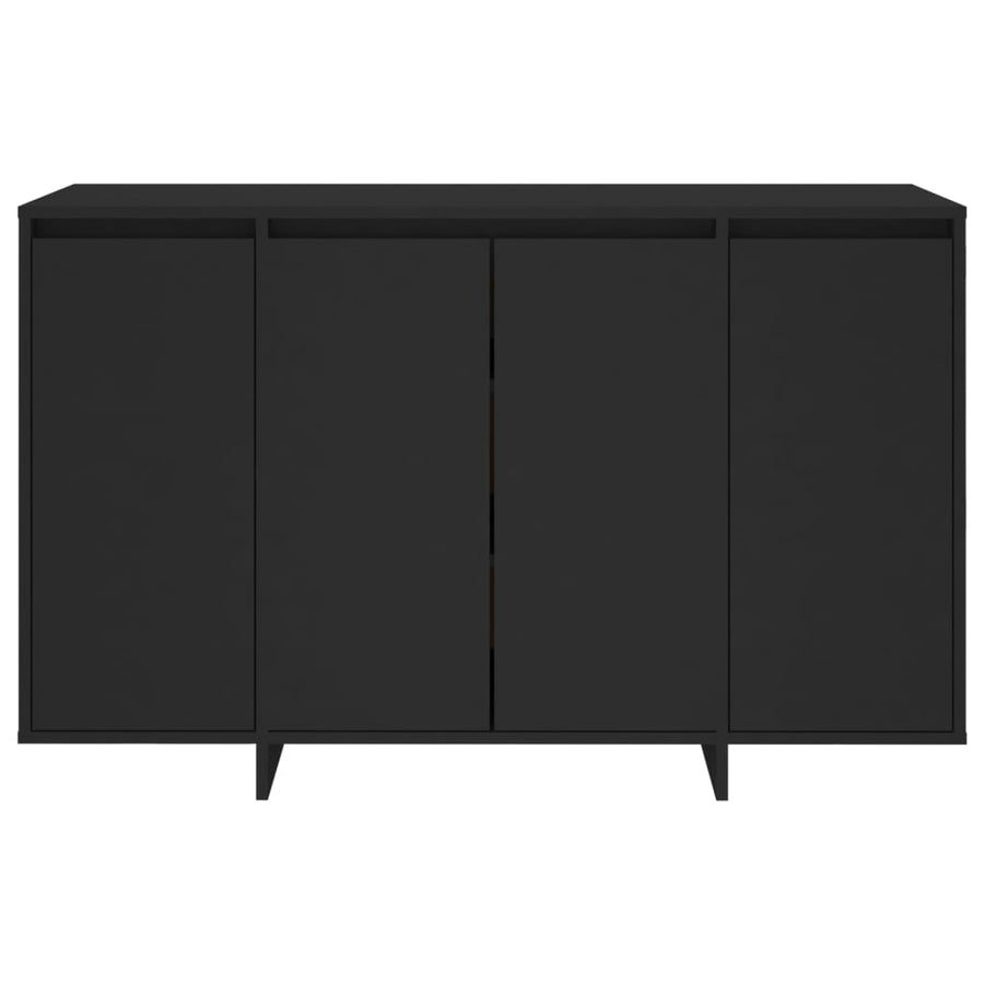 Dressoir 120x41x75 cm bewerkt hout zwart