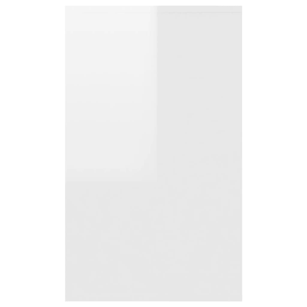 Dressoir Met 3 Lades 20X4X75 Cm Spaanplaat Hoogglans wit