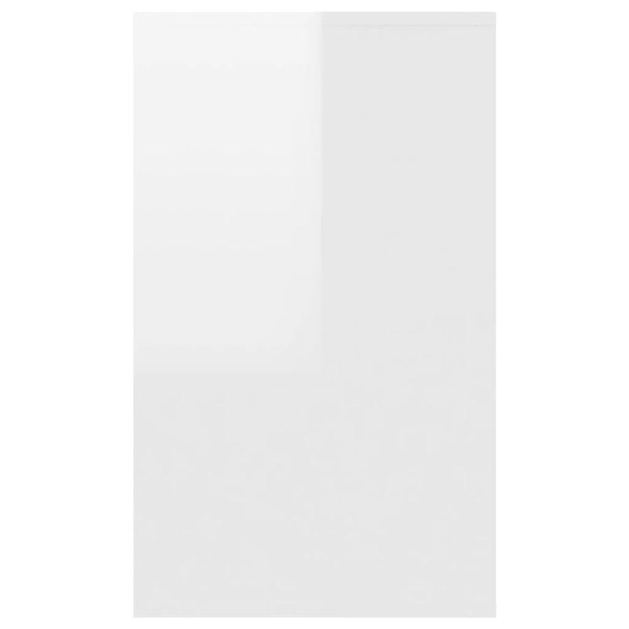 Dressoir Met 3 Lades 20X4X75 Cm Spaanplaat Hoogglans wit