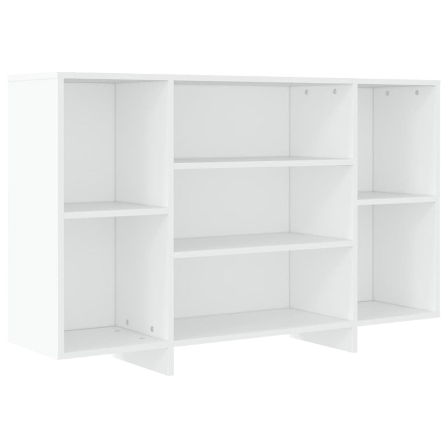 Dressoir 120x30x75 cm bewerkt hout wit