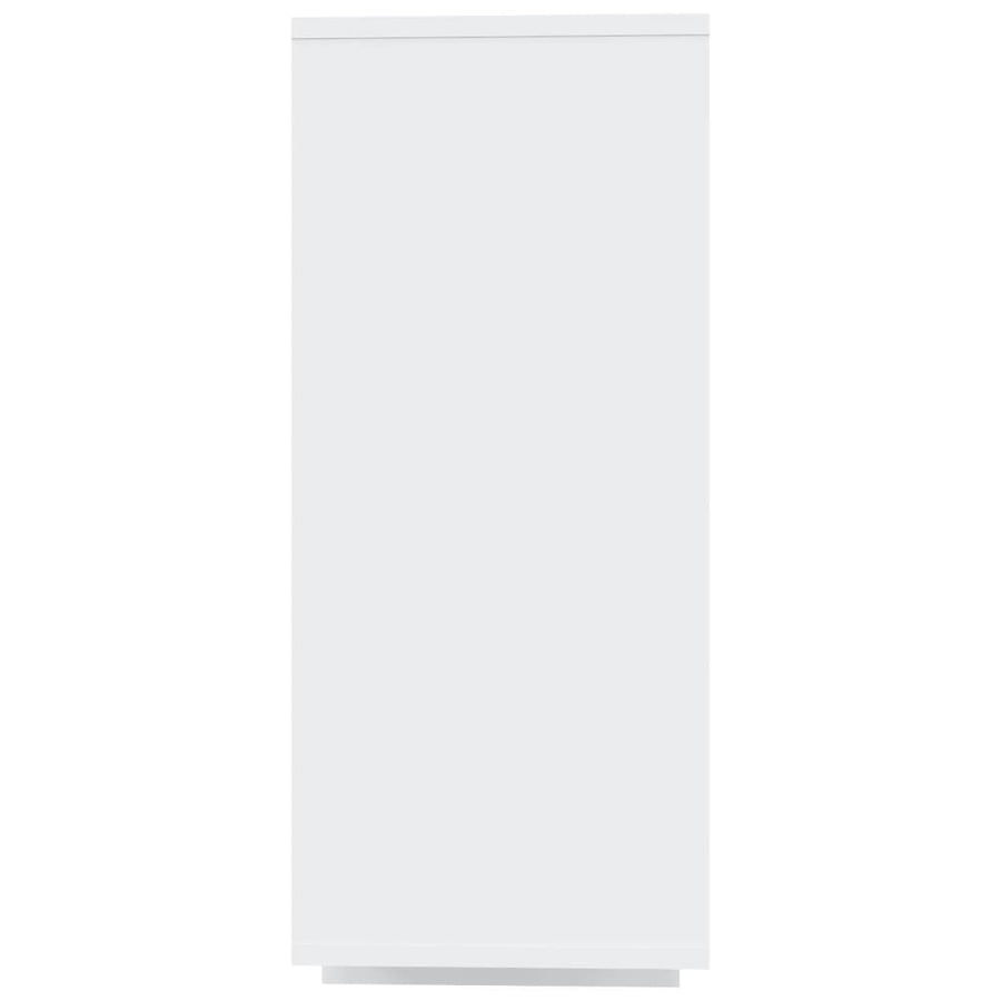 Dressoir 120x30x75 cm bewerkt hout wit