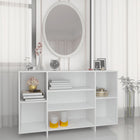 Dressoir 120x30x75 cm bewerkt hout wit wandmontage