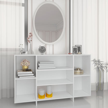 Dressoir 120x30x75 cm bewerkt hout wit