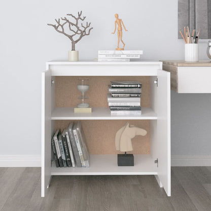 Dressoir 70X4X75 Cm Bewerkt Hout Wit