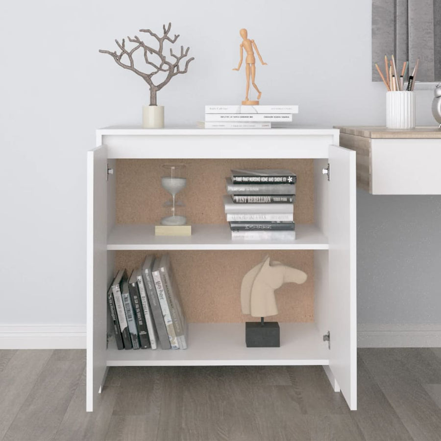Dressoir 70X4X75 Cm Bewerkt Hout Wit