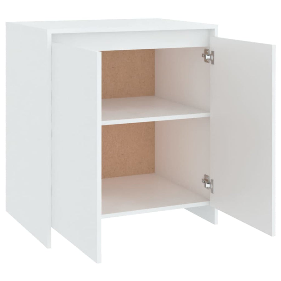 Dressoir 70X4X75 Cm Bewerkt Hout Wit