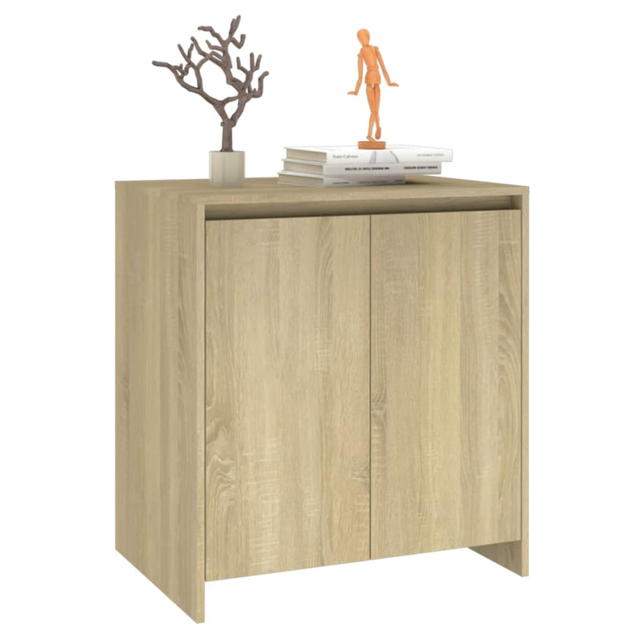 Dressoir 70X4X75 Cm Bewerkt Hout Kleurig Sonoma eiken