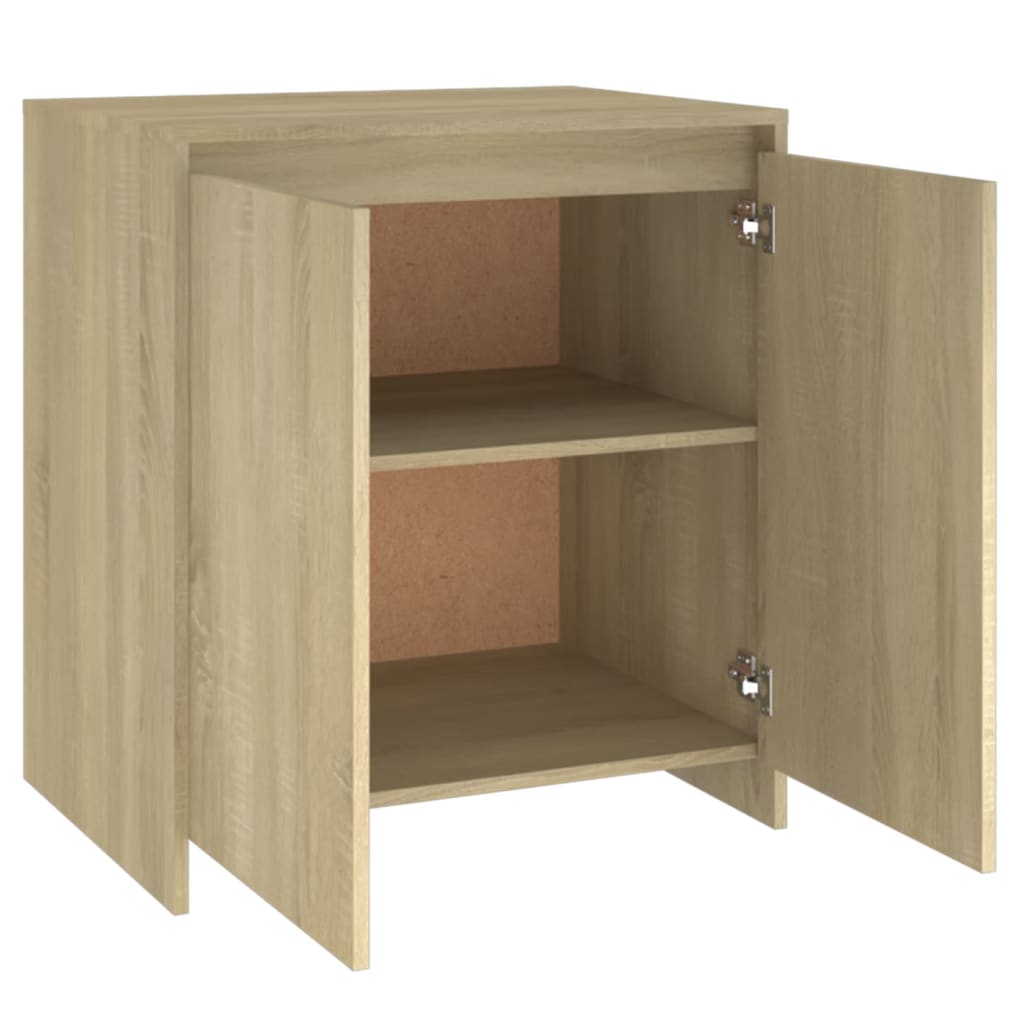 Dressoir 70X4X75 Cm Bewerkt Hout Kleurig Sonoma eiken