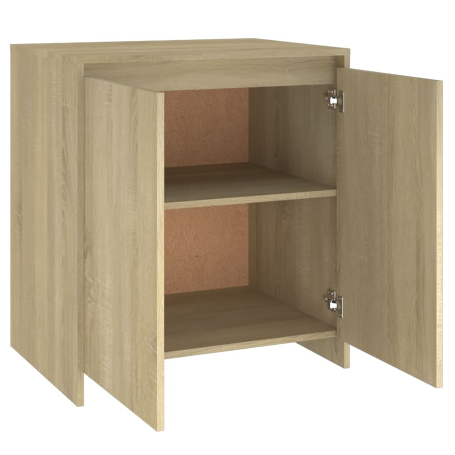 Dressoir 70X4X75 Cm Bewerkt Hout Kleurig Sonoma eiken