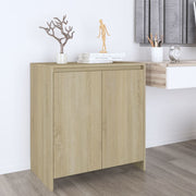 Dressoir 70x41x75 cm bewerkt hout sonoma eiken