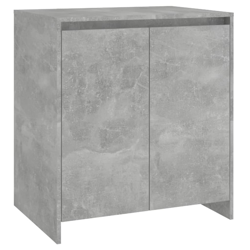 Dressoir 70X4X75 Cm Bewerkt Hout Betongrijs