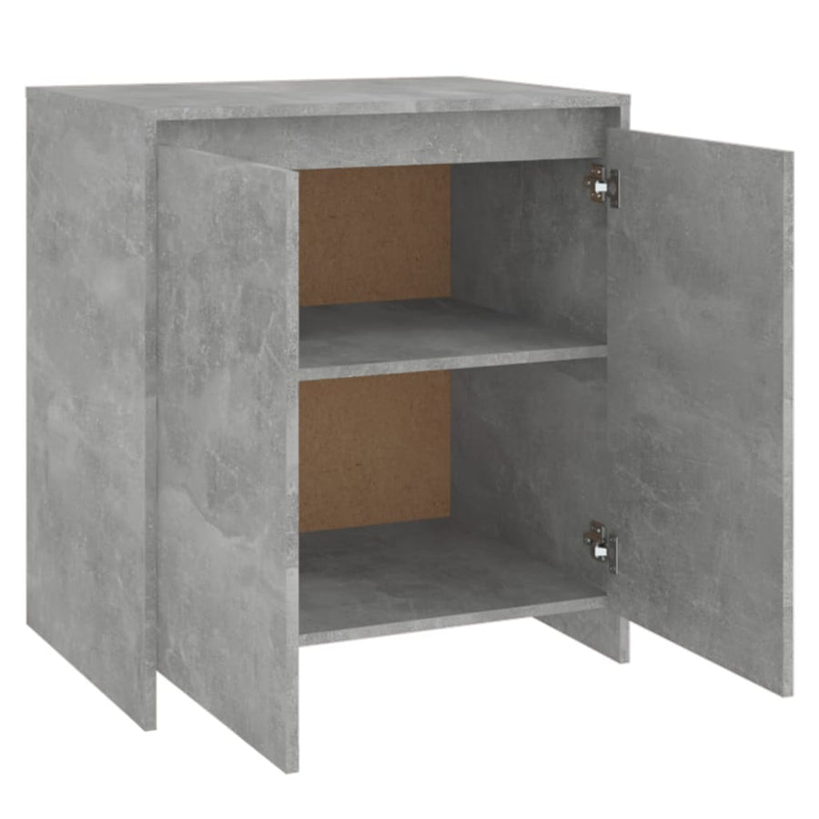 Dressoir 70X4X75 Cm Bewerkt Hout Betongrijs