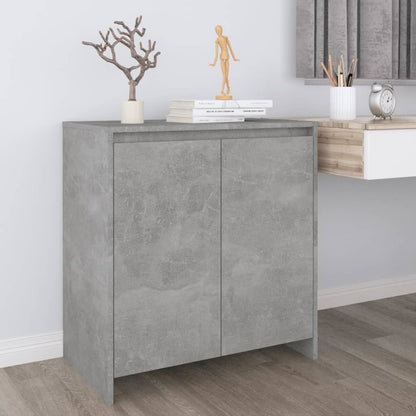 Dressoir 70X4X75 Cm Bewerkt Hout Betongrijs