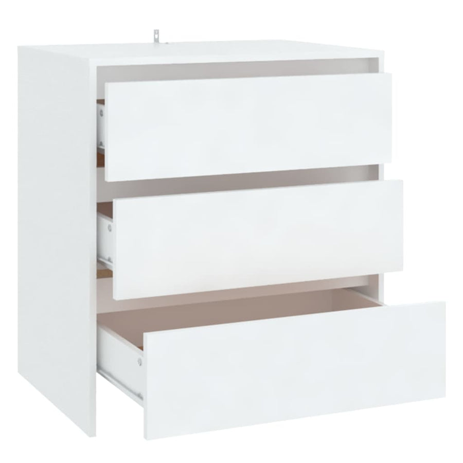 Dressoir 70x41x75 cm spaanplaat wit Wit