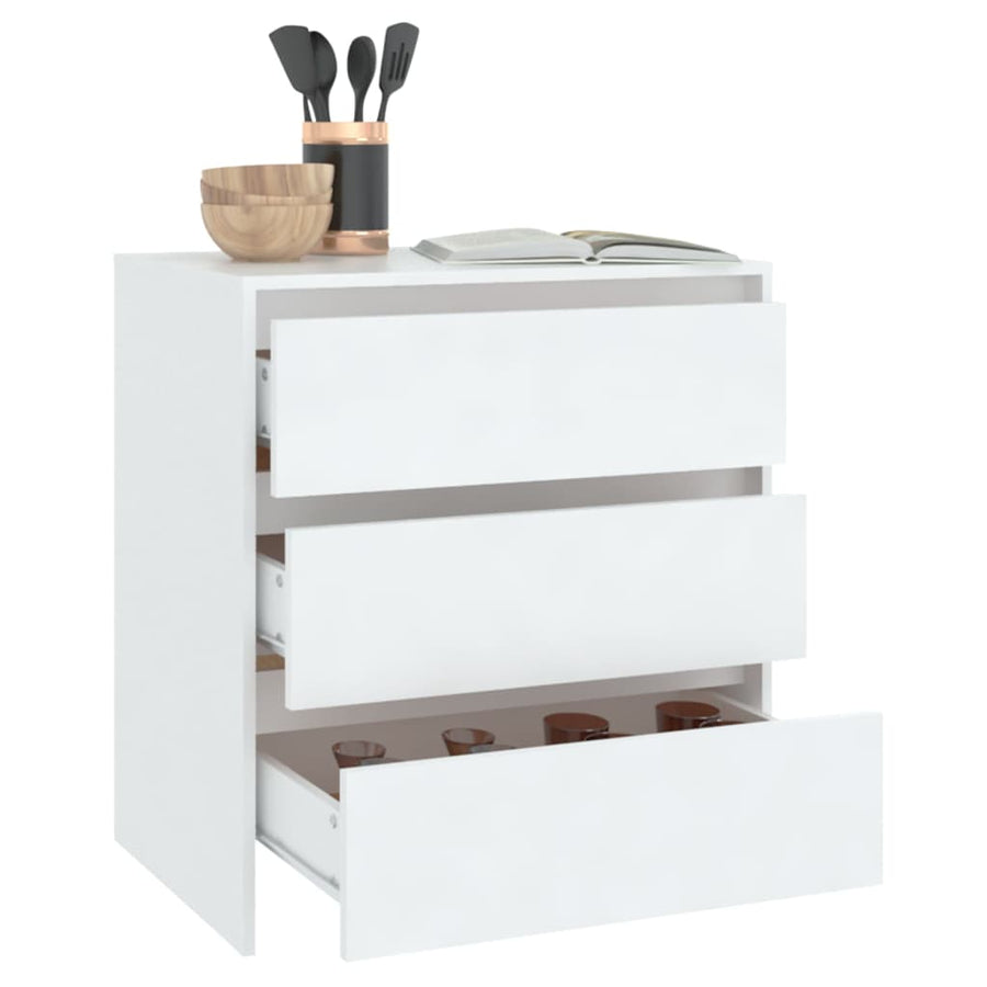 Dressoir 70x41x75 cm spaanplaat wit Wit