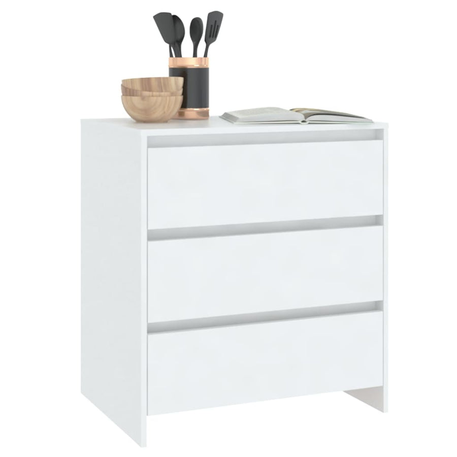 Dressoir 70x41x75 cm spaanplaat wit Wit