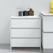 Dressoir 70x41x75 cm bewerkt hout wit wandmontage
