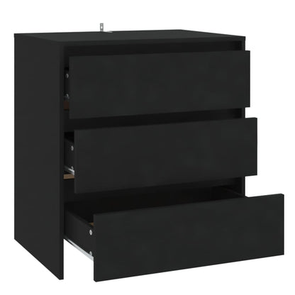 Dressoir 70X4X75 Cm Spaanplaat Zwart